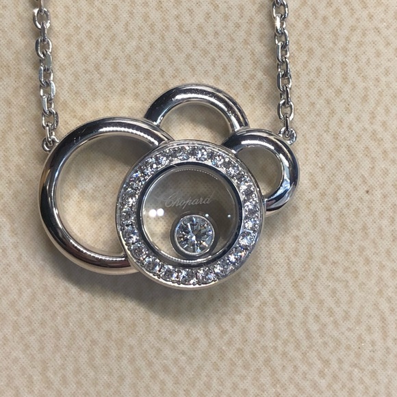Chopard Happy Dream Diamond Pendant-NEW/CERT - Picture 2 of 12